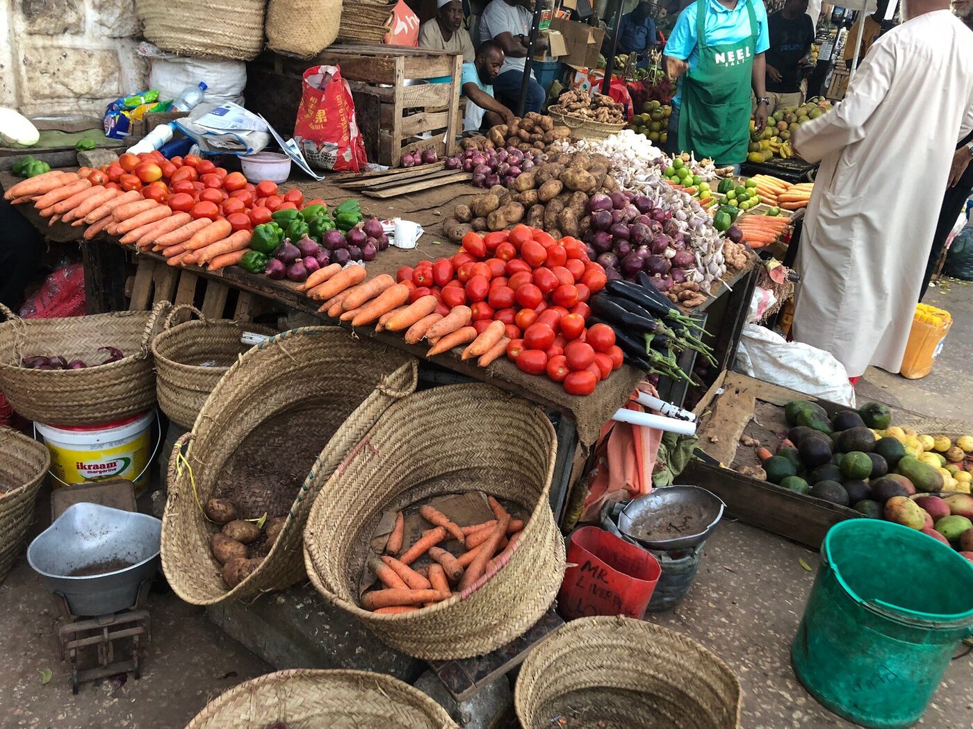 Fresh vegetables for sale in Stone Town